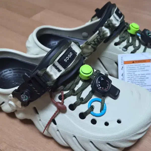 [BUNJANG] Crocs Echo Clog Black Custom / 크록스 에코 클로그 본블랙 커스텀