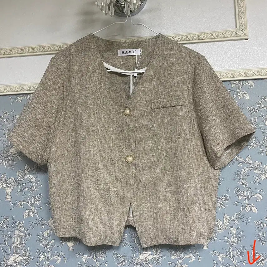 [BUNJANG] Tweed Short Jacket (Plus Size) / 빅사이즈 트위드 숏자켓 55~66~77