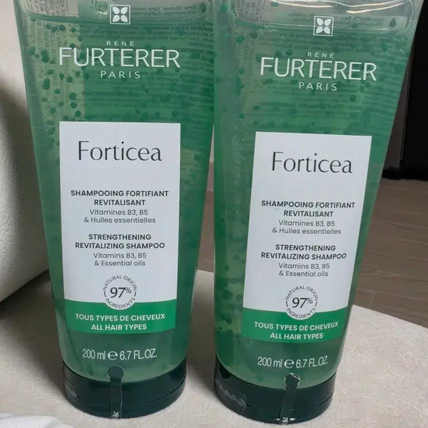 [BUNJANG] René Furterer Forticea Shampoo 200ml (2-Pack) & Astera Shampoo 200ml (1-Pack) Set / 르네휘테르 포티샤  샴푸 200ml 2개 & 아스테라 샴푸 200ml 1개 세트