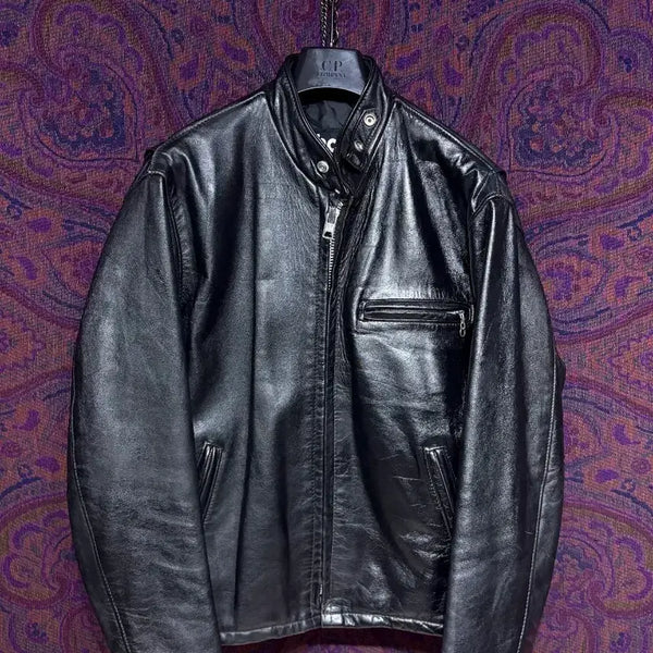 [BUNJANG] Schott 641Q Cowhide Leather Jacket / schott 641Q 카우하이드 가죽 자켓