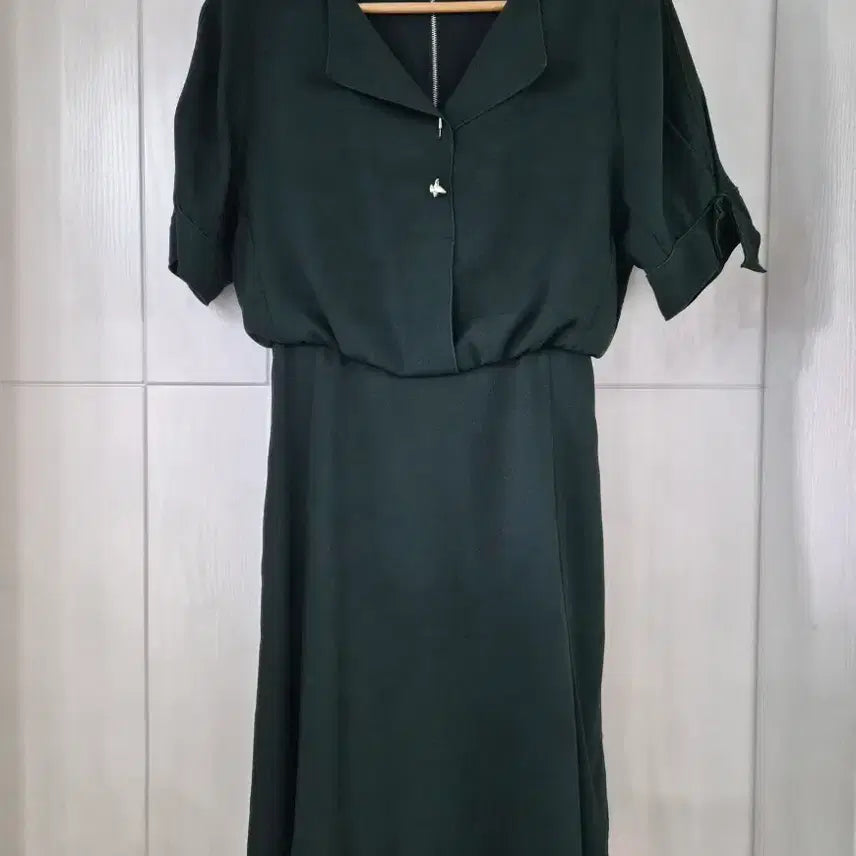 [BUNJANG] DEWL Dark Green Midi Dress / 듀엘 다크 그린 원피스
