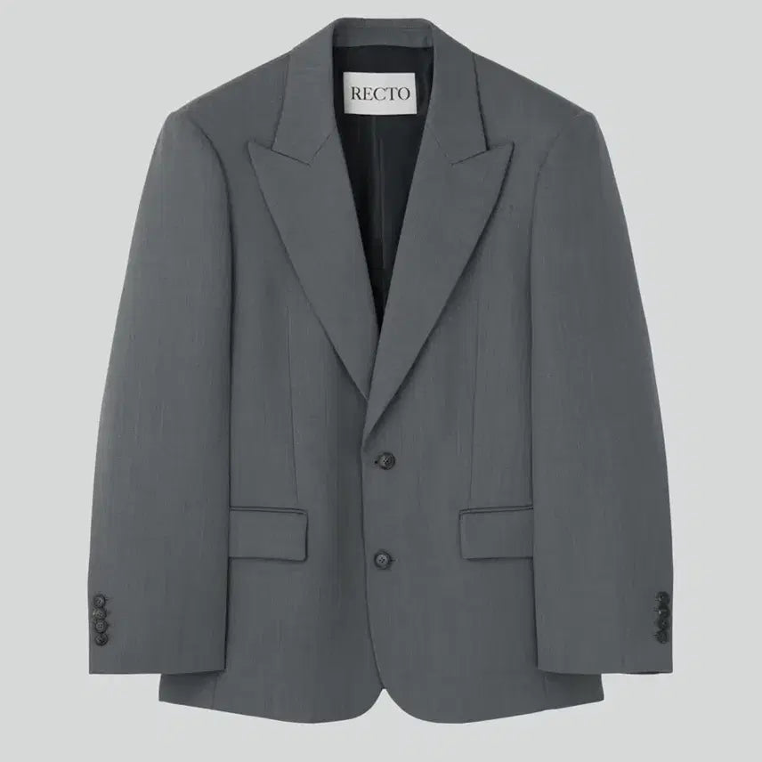[BUNJANG] RECTO 25FW RC Signature Single Jacket Dark Grey / 렉토 25FW 시그니처 싱글 자켓 다크그레이 S