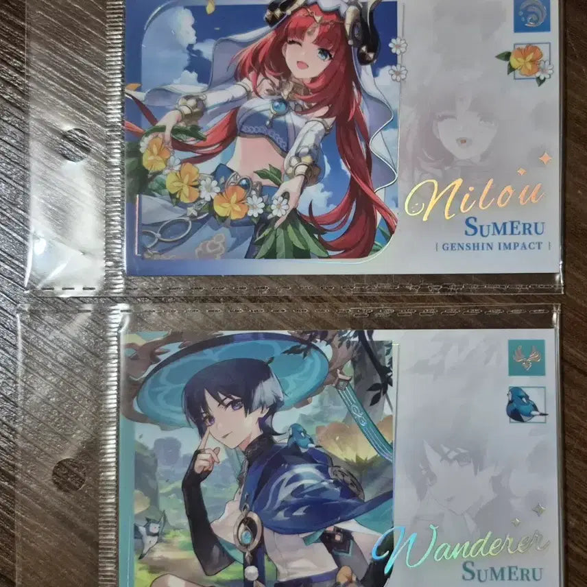[BUNJANG] Genshin Impact Nilou & Wanderer PC Bang Postcard Set / 방랑자 닐루 PC방 엽서