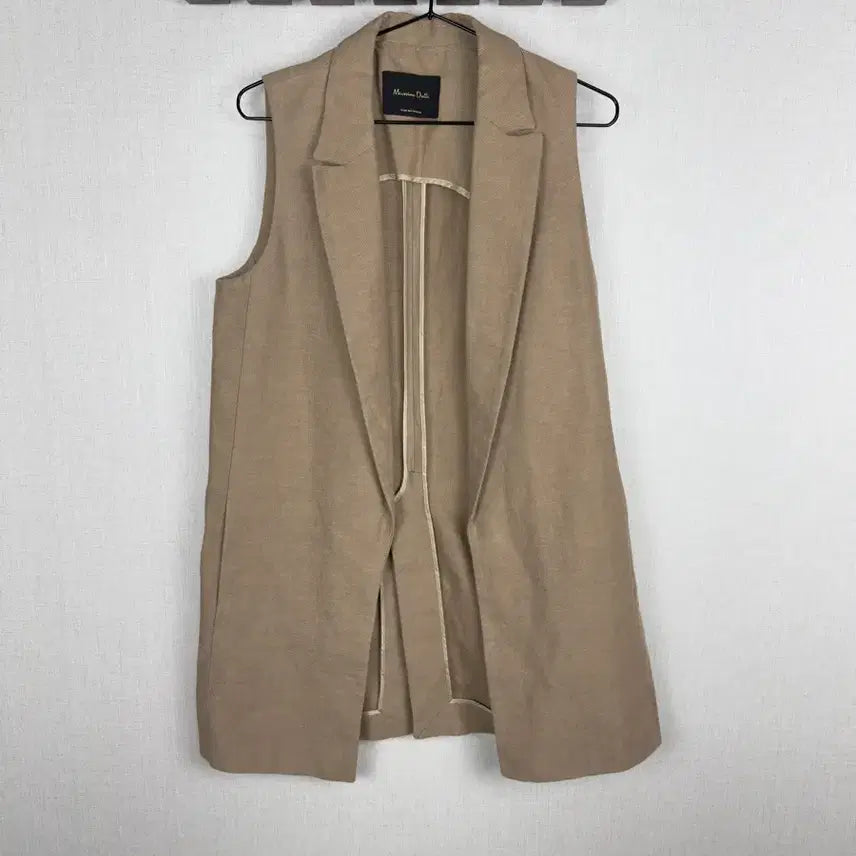 [BUNJANG] Massimo Dutti Beige Long Vest / 마시모두띠 베이지 롱조끼 정품