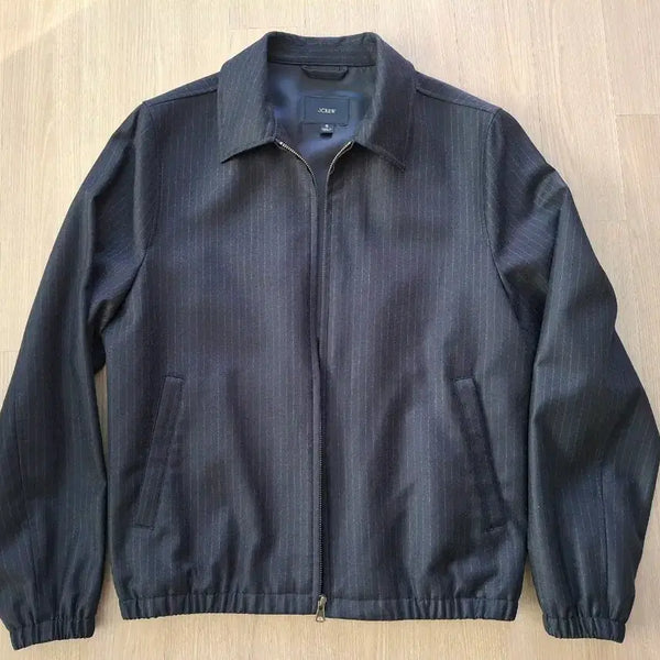 [BUNJANG] J.Crew Navy Stripe Wool Harrington Jacket (Size S) / 제이크루 울 해링턴 자켓