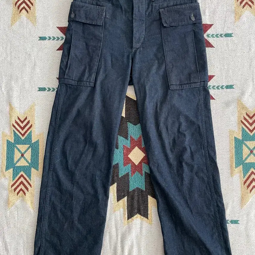 [BUNJANG] RRL Cotton Linen Blend Cargo Pants / RRL 페니모어 코튼 린넨 카고팬츠