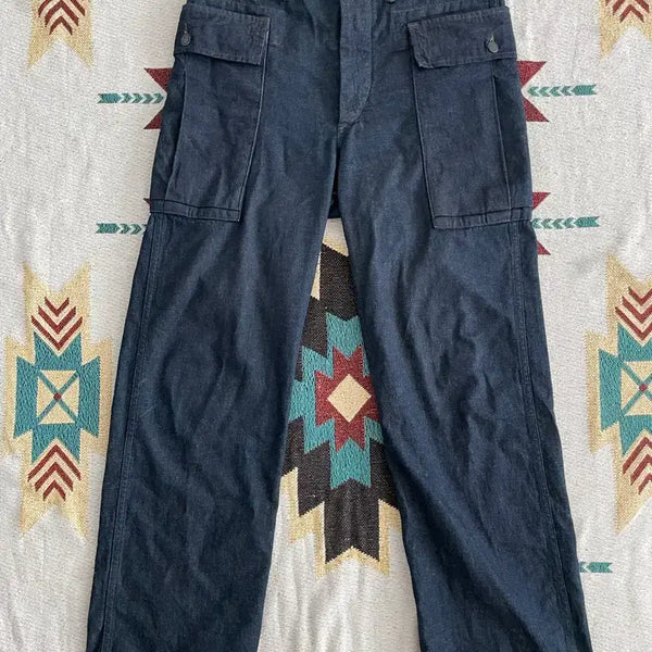 [BUNJANG] RRL Cotton Linen Blend Cargo Pants / RRL 페니모어 코튼 린넨 카고팬츠
