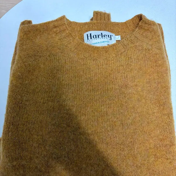 [BUNJANG] Blankroom x Holly of Scotland Knit L Mustard / 블랭크룸 X 할리 오브 스코틀랜드 니트 L 새상품