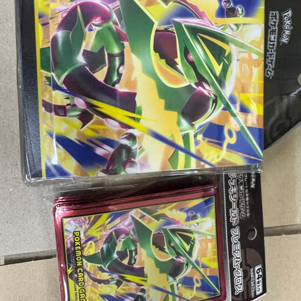 [BUNJANG] Pokémon TCG Rayquaza Deck Shield & Sleeve Set / 포켓몬 카드 게임 레쿠쟈 덱실드 & 슬리브 세트