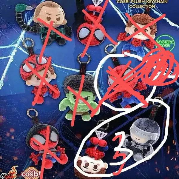 [BUNJANG] Hot Toys Cosbi Spider-Man Keychain Set / (~9/7) 핫토이 코스비 스파이더맨 키링 공구