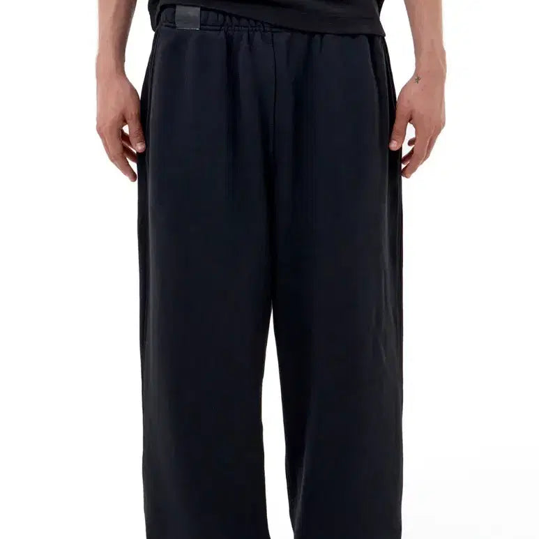 [BUNJANG] DBSR Border Line Wide Longpants (Black) / DBSR. BORDER LINE WIDE LONGPANTS (BLACK) L
