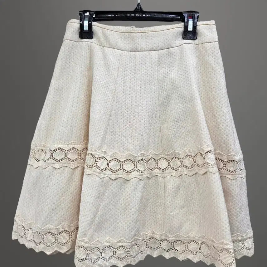 [BUNJANG] SJSJ Lace Skirt Ivory / 한섬 SJSJ 스커트 새상품이예요