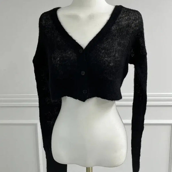 [BUNJANG] Angora Knit Cardigan / (새상품) 앙고라 니트 가디건