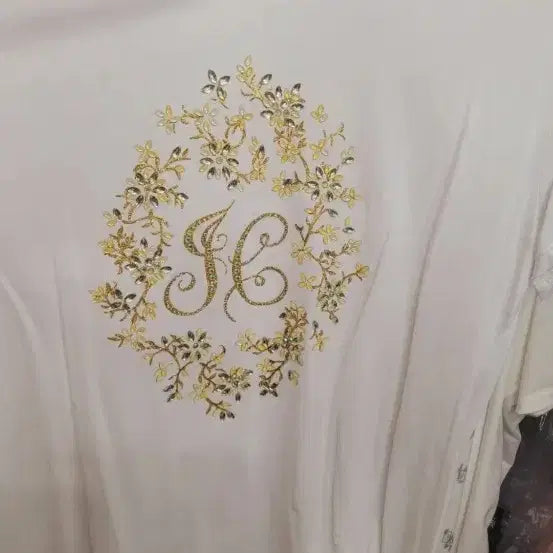 [BUNJANG] Juicy Couture Black Label T-Shirt White M / 화이트 블랙 라벨 티셔츠 쥬시꾸뛰르 M