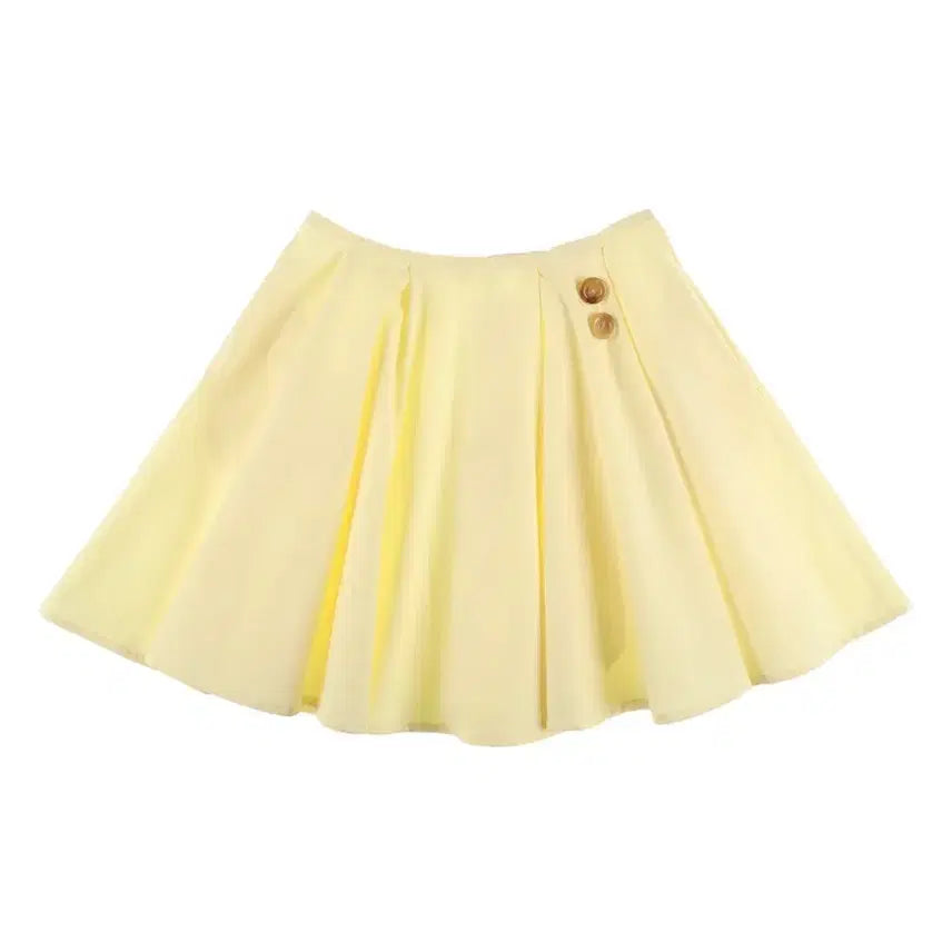 [BUNJANG] onska Cotton Flare Skirt Lemon / 온스카 코튼 플레어 스커트 레몬 onska