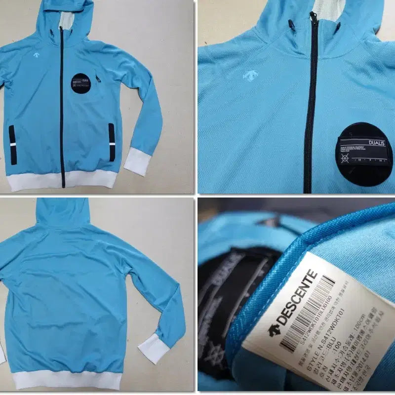 [BUNJANG] Descente Mint Spring/Autumn Hooded Jumper 100 Patch Training Top / 데상트/후드점퍼 민트 춘추 100 패치/트레이닝복상의/380266