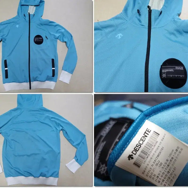 [BUNJANG] Descente Mint Spring/Autumn Hooded Jumper 100 Patch Training Top / 데상트/후드점퍼 민트 춘추 100 패치/트레이닝복상의/380266