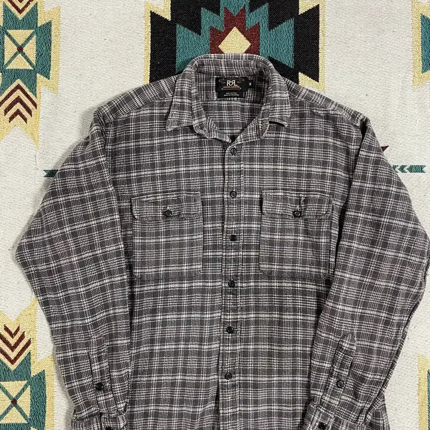 [BUNJANG] RRL Double RL Plaid Flannel Shirt / RRL 체크 플란넬 셔츠