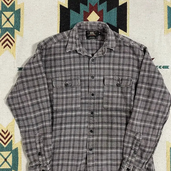 [BUNJANG] RRL Double RL Plaid Flannel Shirt / RRL 체크 플란넬 셔츠