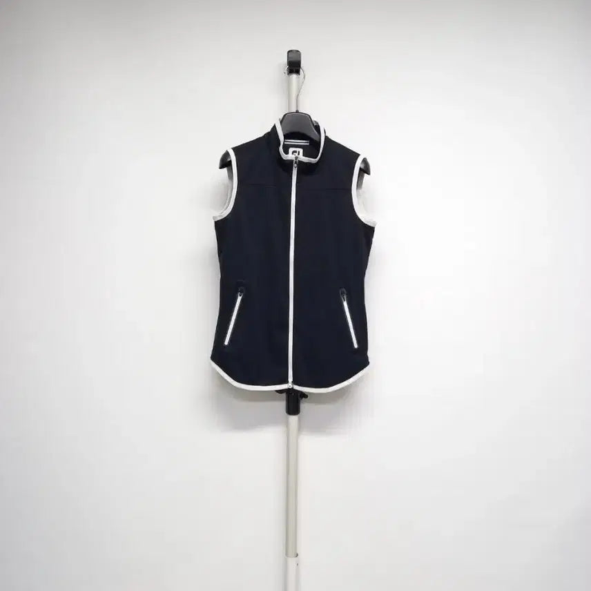 [BUNJANG] FootJoy Spring/Autumn Windbreaker Full Zip Vest Black S / 풋조이 골프 춘추 바람막이 집업베스트 55