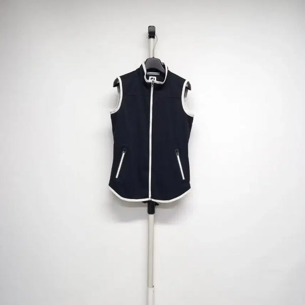 [BUNJANG] FootJoy Spring/Autumn Windbreaker Full Zip Vest Black S / 풋조이 골프 춘추 바람막이 집업베스트 55