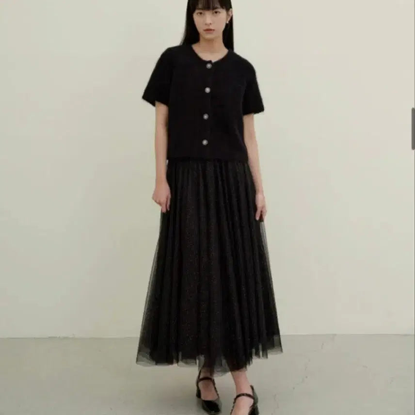 [BUNJANG] Merci Beaucoup Yoonseul Tulle Long Skirt / 메르시비앙 윤슬 튤 롱스커트