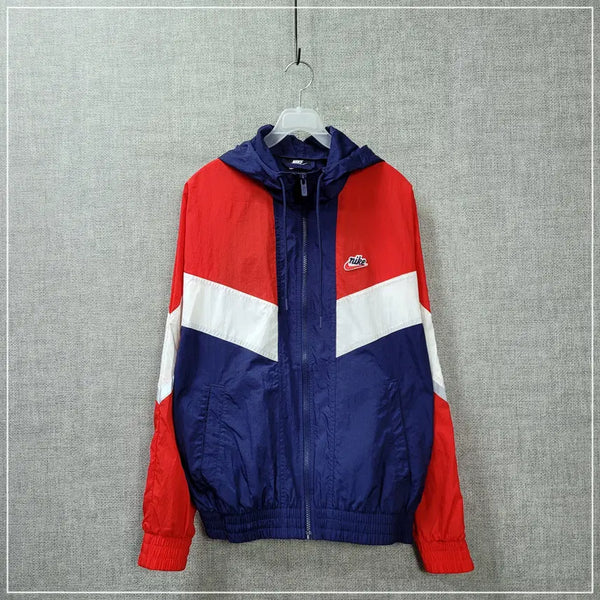 [BUNJANG] Nike Red Navy Windrunner Jacket M / 2609. 나이키 레드네이비 윈드러너 바람막이 M
