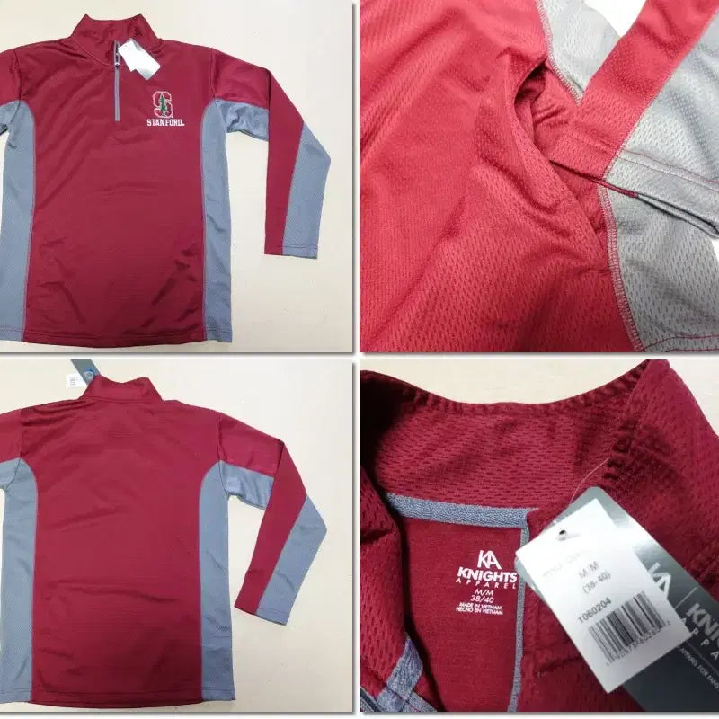 [BUNJANG] Nike Stanford University Zip-Up Sweatshirt / knights/나이키/집업티 신품 스탠포드대학 엠블럼/카라티/목폴라티/380266