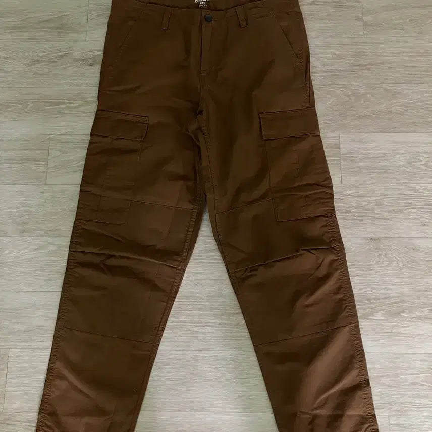[BUNJANG] Carhartt WIP Regular Cargo Pants Hamilton Brown Ripstop 30x32 (Unworn/Altered) / (미착용/수선함) 30x32 칼하트 wip 레귤러 카고팬츠 해밀턴 브라운(립스탑)
