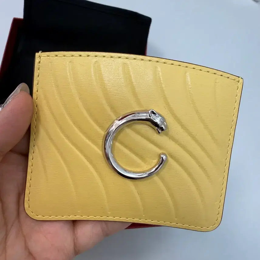 [BUNJANG] Cartier Panthère Card Holder Yellow / 까르띠에 펜더 카드지갑 옐로우