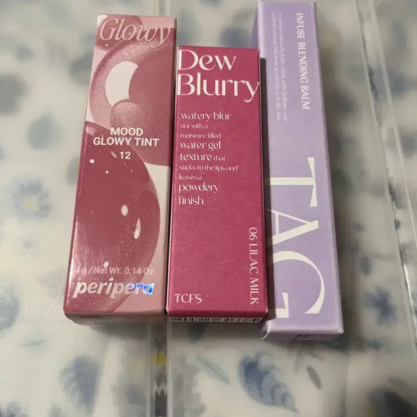 [BUNJANG] Peripera + Too Cool For School Tint & Tag Balm Set / 페리페라 개강여신 + 투쿨포스쿨 라일락밀크 틴트 + 태그 밤