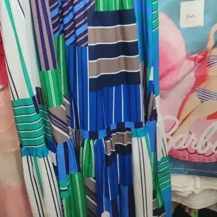 [BUNJANG] Striped Midi Skirt / 단가라 수입 스커트