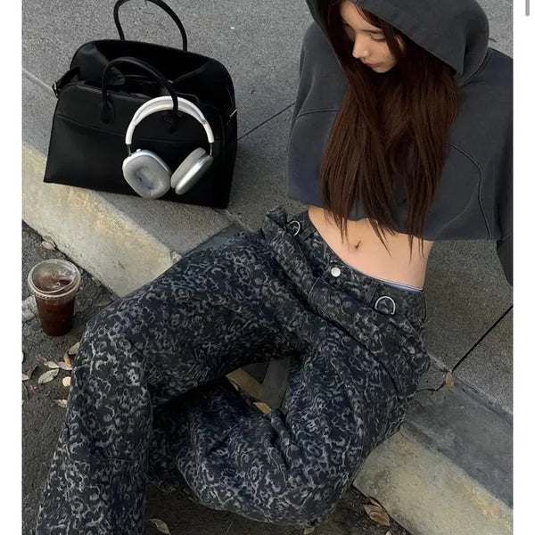 [BUNJANG] Leopard Print Cotton Pants / 레오파드 팬츠