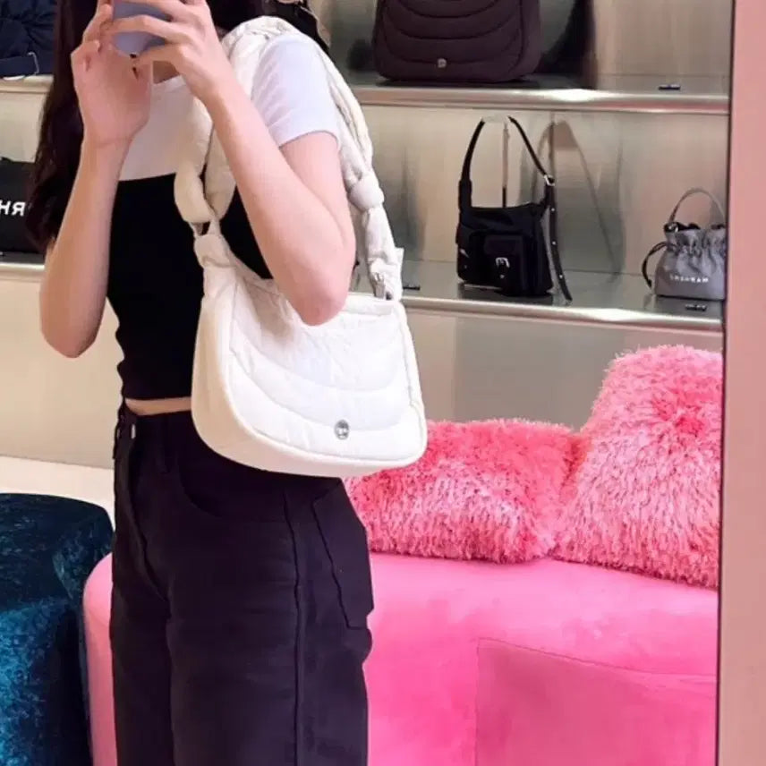 [BUNJANG] Merchen Jay 3-Way Adjustable Strap Ivory / 메르헨제이