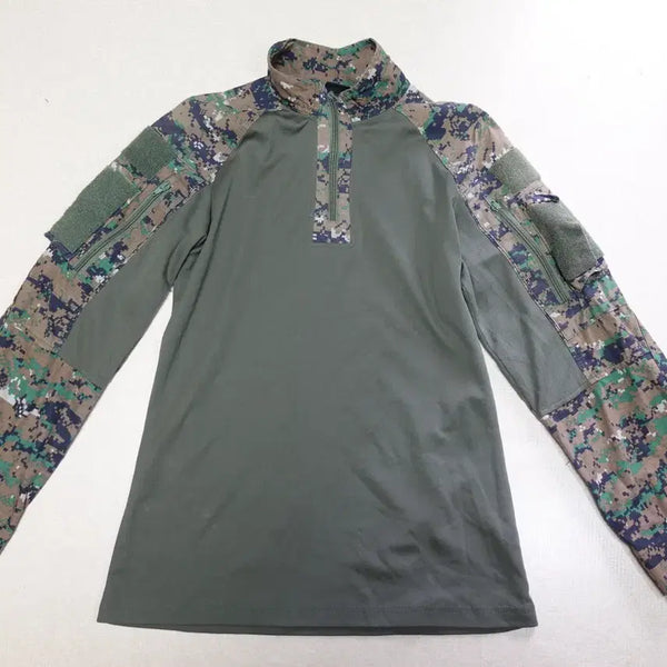 [BUNJANG] PEACE MAKER Combat Shirt Zip-Up Jacket (Khaki, M) / PEACE MAKER/컴뱃셔츠 YKK지퍼/집업티/전투복/미군복/38266
