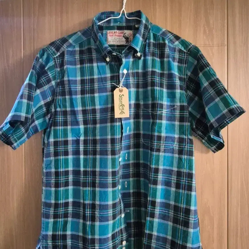 [BUNJANG] Sugarcane Madras Short Sleeve Shirt / 슈가케인 마드라스 반팔셔츠 교환및판매