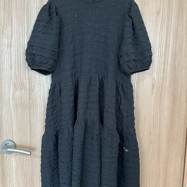 [BUNJANG] Thursday Island Embossing Puff Sleeve Dress Size S / Thursday Island 엠보싱 퍼프소매 원피스S