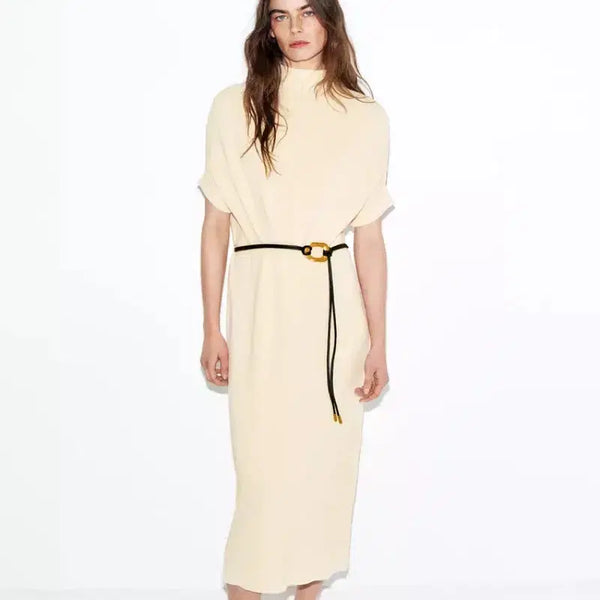 [BUNJANG] Zara Knit Belted Dress M / zara 자라 니트 벨트 원피스 새상품
