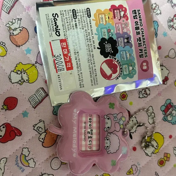 [BUNJANG] Sanrio My Melody Name Tag Keychain Badge / 산리오 마이멜로디 이름표 키링 뱃지