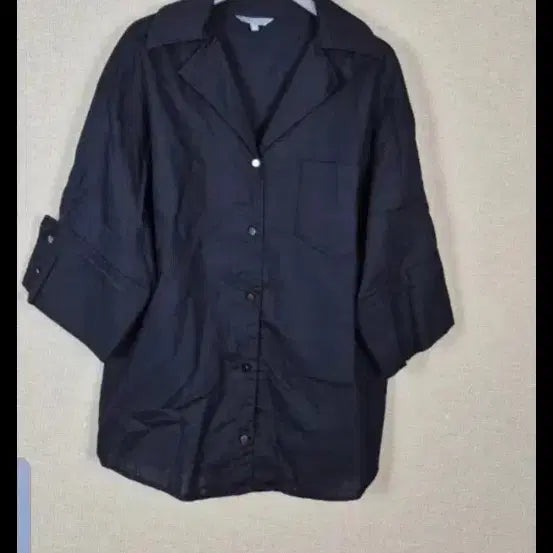 [BUNJANG] LBL Linen Shirt Navy L (66/77) / LBL 진네이비 린넨 셔츠 L(66/77)