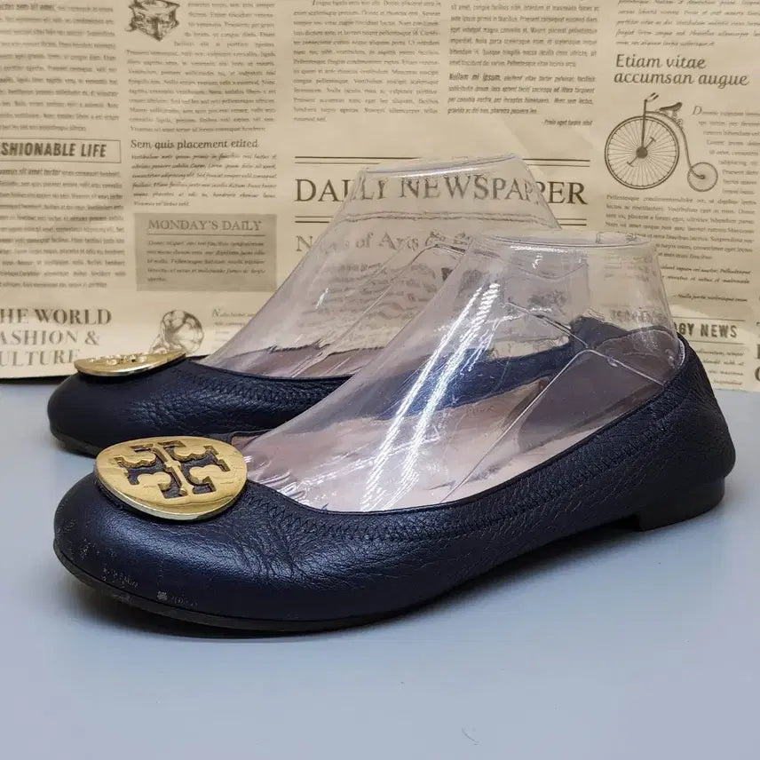 [BUNJANG] Tory Burch Mini Travel Ballet Flats / 토리버치 미니 트래블 발레 플랫슈즈 260