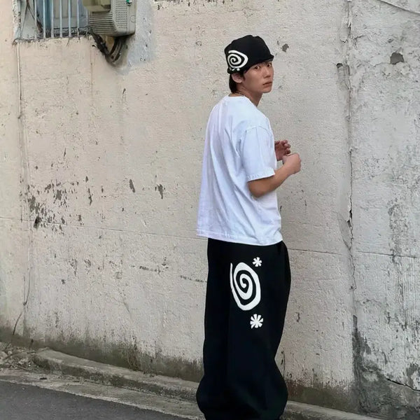 [BUNJANG] AMOU Molly One Tuck Sweat Pants - Black / 아모우 Molly One Tuck Sweat Pants BLACK