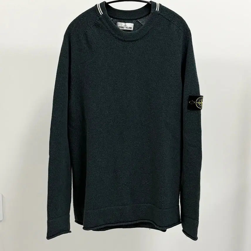 [BUNJANG] Stone Island Patch Long Sleeve Knit Sweater XXL / [XXL사이즈] 스톤아일랜드 와펜 긴팔 니트 (7115513A3)