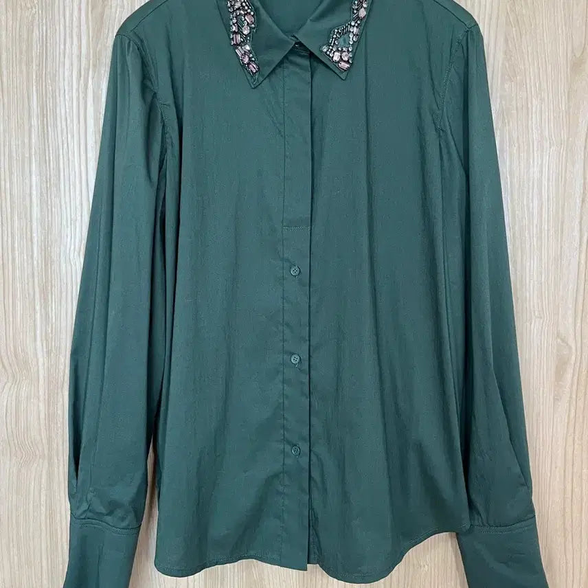 [BUNJANG] It Michaa Embellished Shirt / 잇미샤 셔츠 82-88-160
