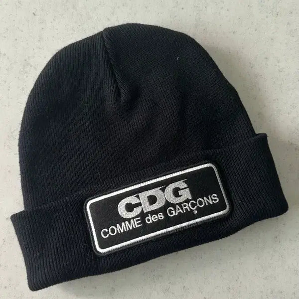 [BUNJANG] Comme des Garçons CDG Beanie Hat Knit Black / 꼼데가르송 CDG 비니 모자 니트 블랙