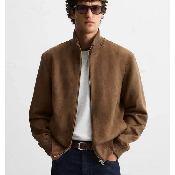 [BUNJANG] Zara Faux Suede Bomber Jacket M / 자라 페이크 스웨이드 봄버 M
