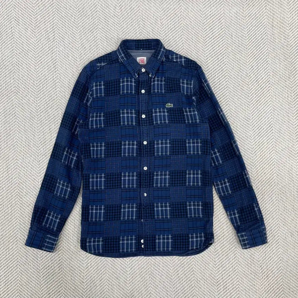 [BUNJANG] Lacoste Men's Check Shirt (Size 95) / 라코스테 체크 셔츠 남성용 95