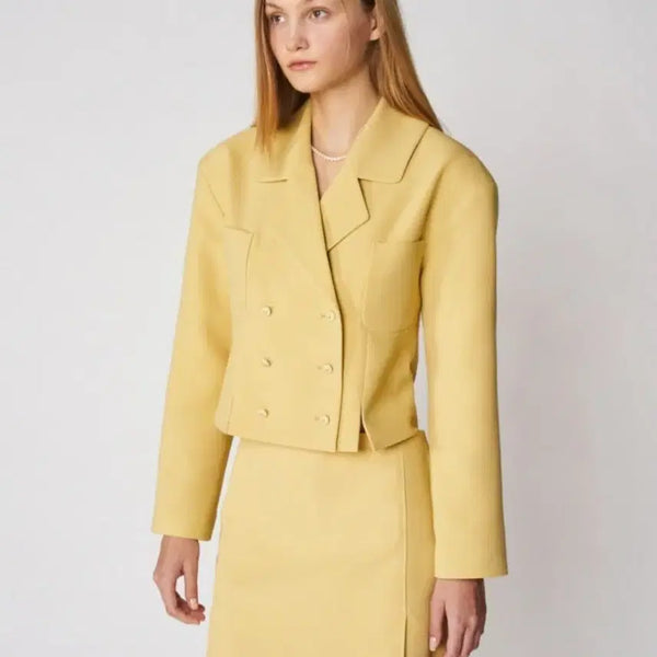 [BUNJANG] GROVE 22FW Norah Jacket Yellow / 그로브 GROVE 노라자켓 옐로우