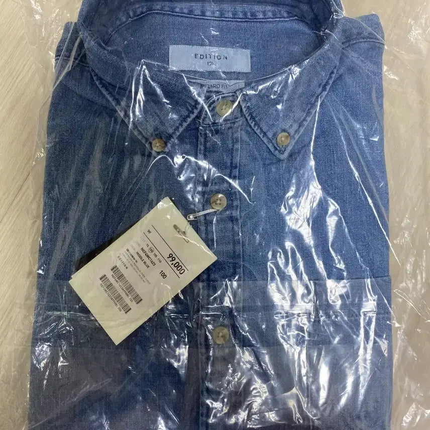 [BUNJANG] EDITION Denim Shirt Blue L / 에디션 데님 셔츠 블루 L
