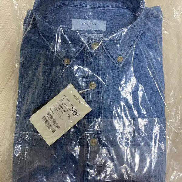 [BUNJANG] EDITION Denim Shirt Blue L / 에디션 데님 셔츠 블루 L